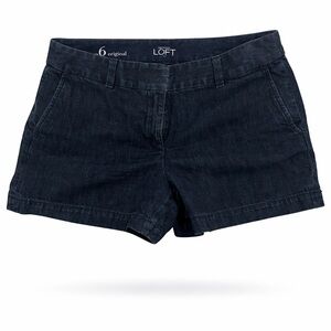 LOFT Women's Dark Blue Jean Shorts